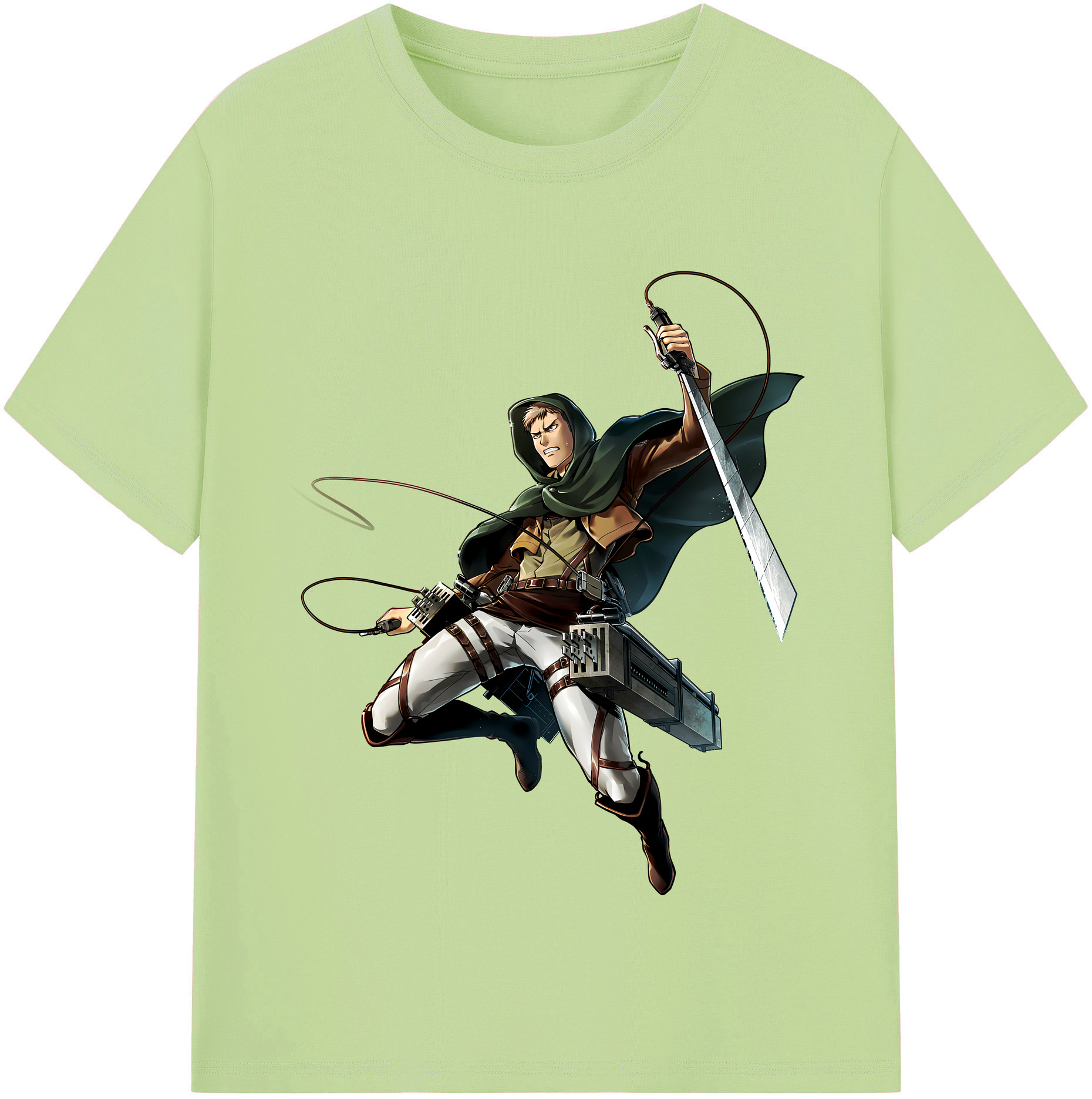 （画像用） 進撃の巨人 Attack on Titan 綿100％半袖Tシャツ（フロントプリント）